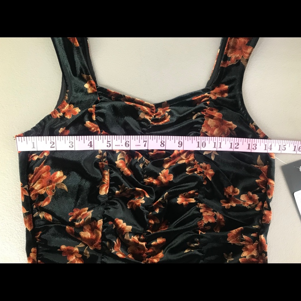 Free Press Velvet Ruched Mini Dress - Picture 6 of 8